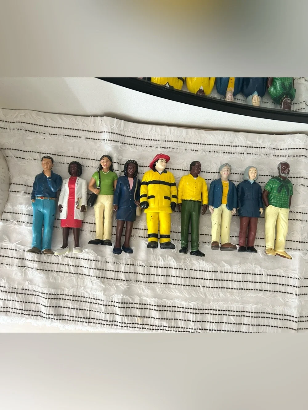 Vintage Lakeshore Learning Community Helpers Career Figures Set of 9